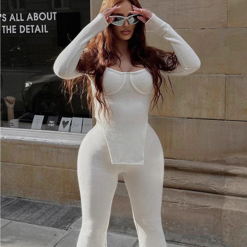 Call my name long sleeve pant set